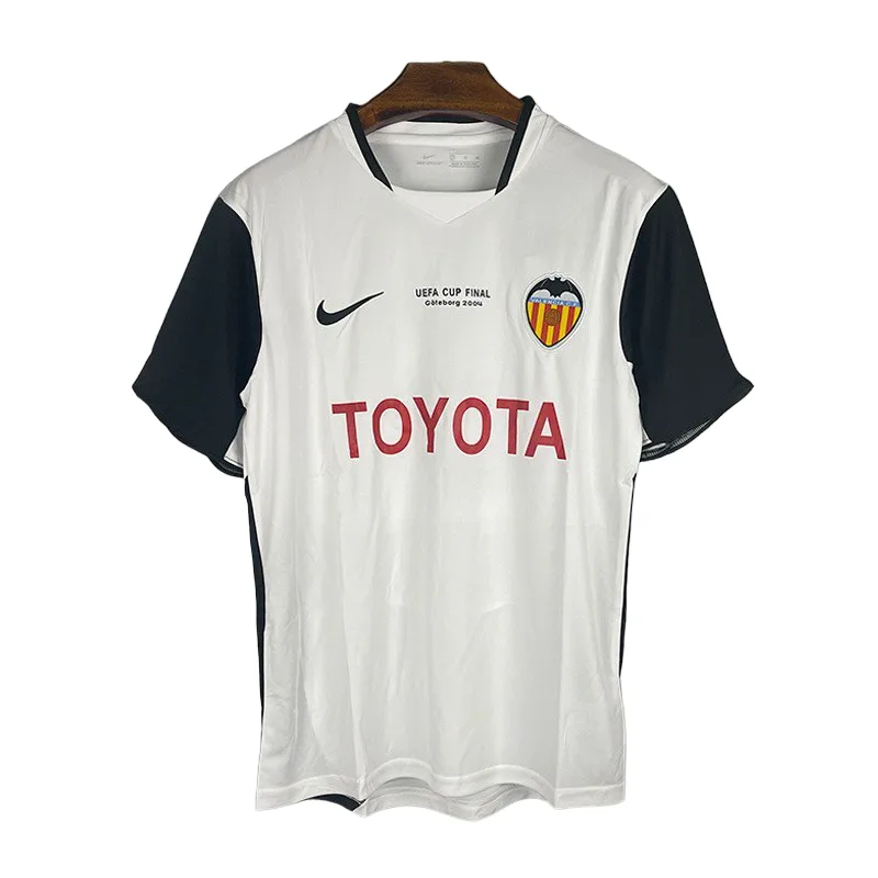 Retro Valencia 03/04 1ª equipación Inscripción UEFA CUP 2004