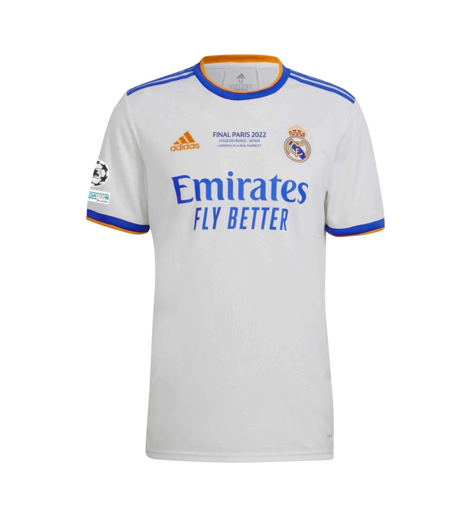 Camiseta Retro Real Madrid 21-22 1ª Equipación Edición Final Champions League