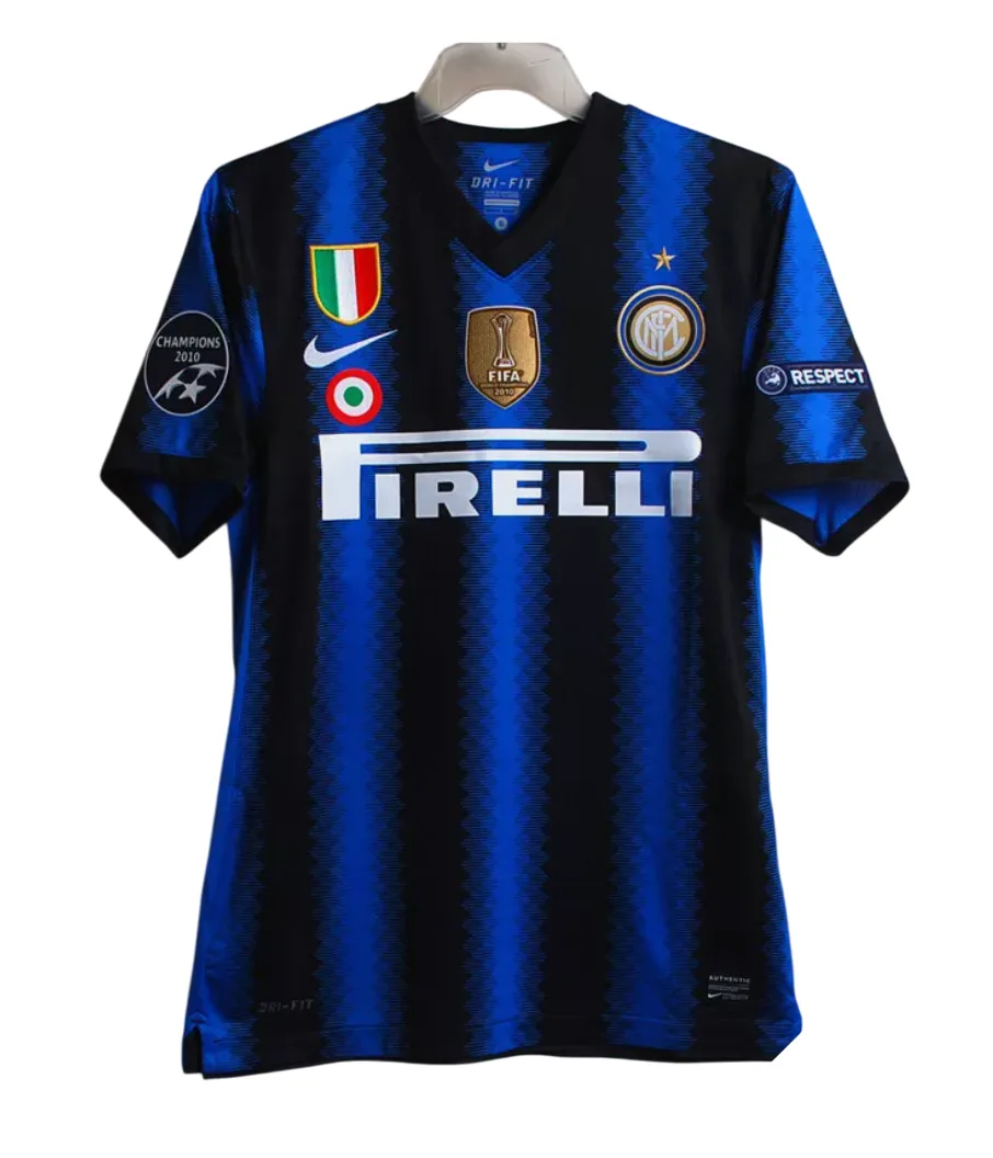 Retro Inter Milan 10/11 1ª equipación con parches de campeón